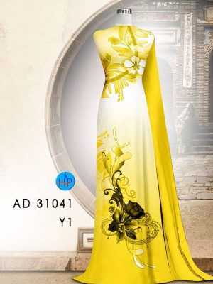 Vải Áo Dài Hoa In 3D AD 31041 30